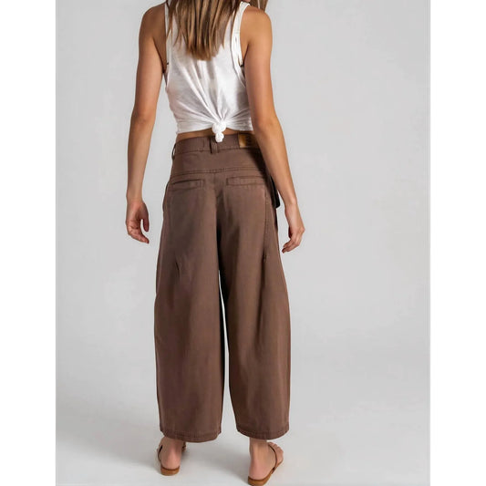 Free People Laydown Chino in Brownie