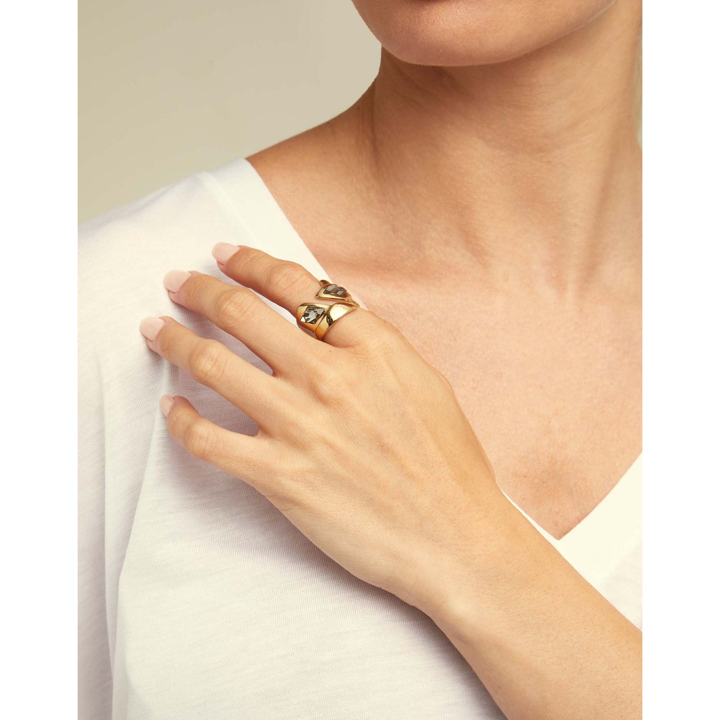 UNOde50 Black Jem Ring