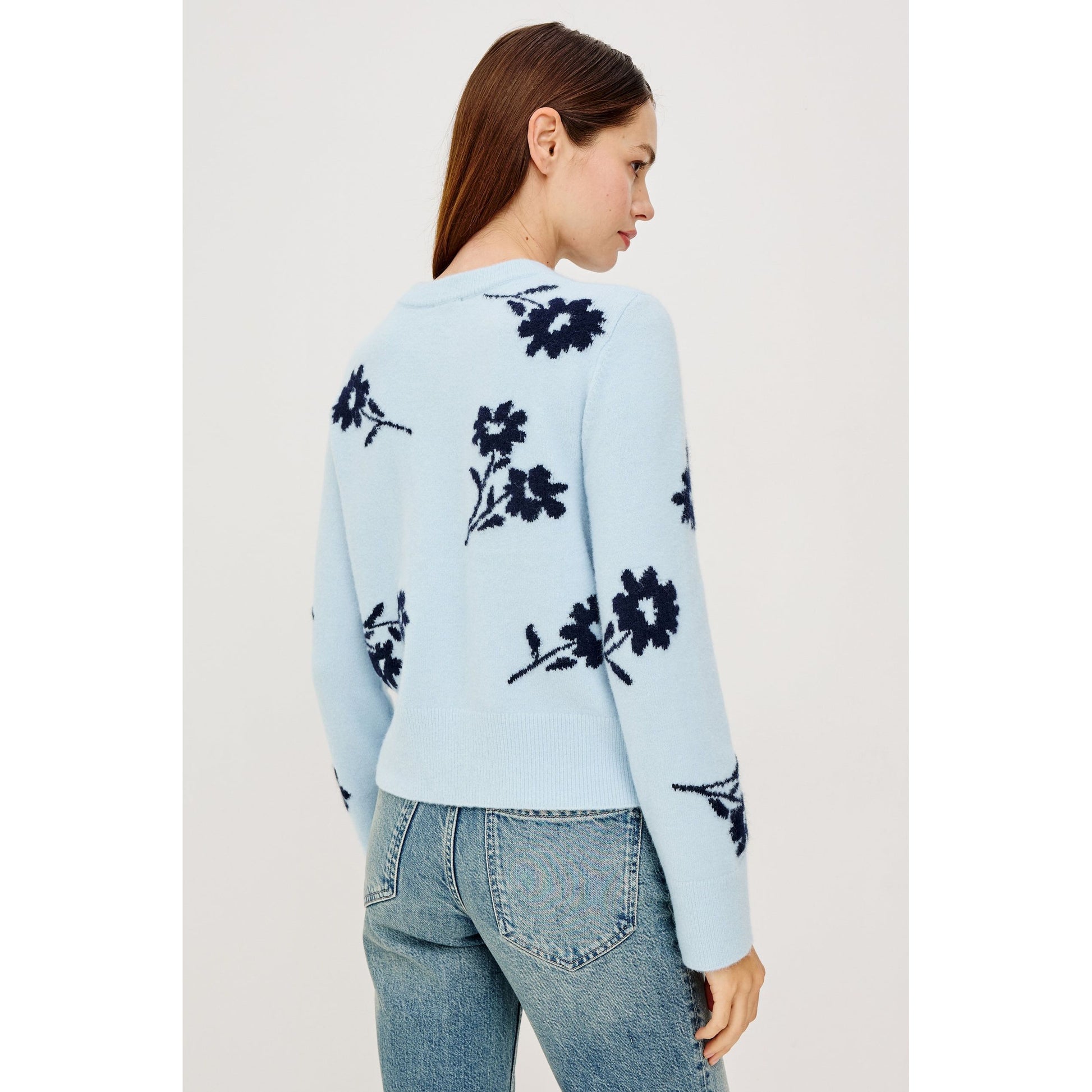 Rails Anise Sweater in WInter Blue Floral