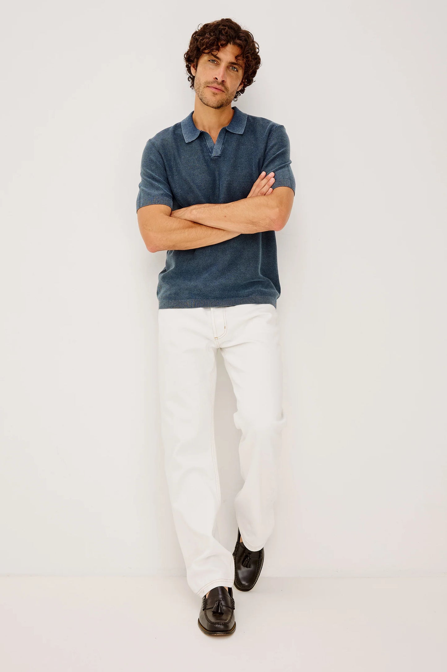  The Baker Polo Shirt in Sunwashed Navy