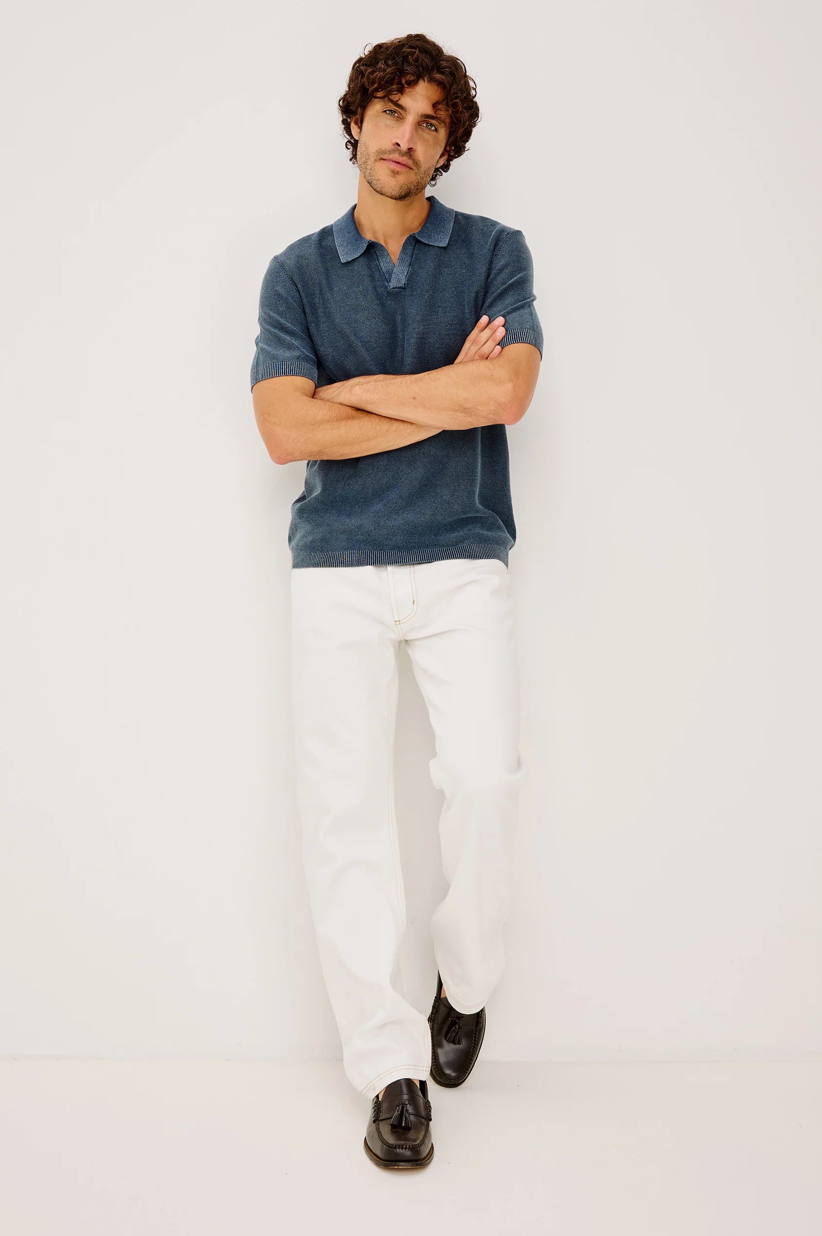 The Baker Polo Shirt in Sunwashed Navy