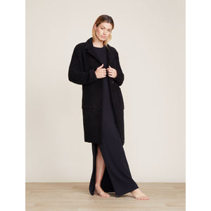 Barefoot Dreams Cozy Chic Coat with Patch Pockets in Black