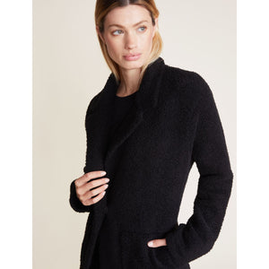 Barefoot Dreams Cozy Chic Coat with Patch Pockets in Black