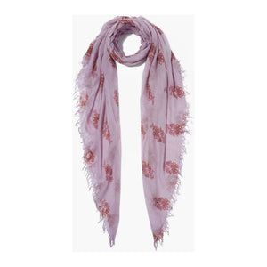 Chan Luu Orchid Hush Hibiscus Floral Cashmere and Silk Scarf