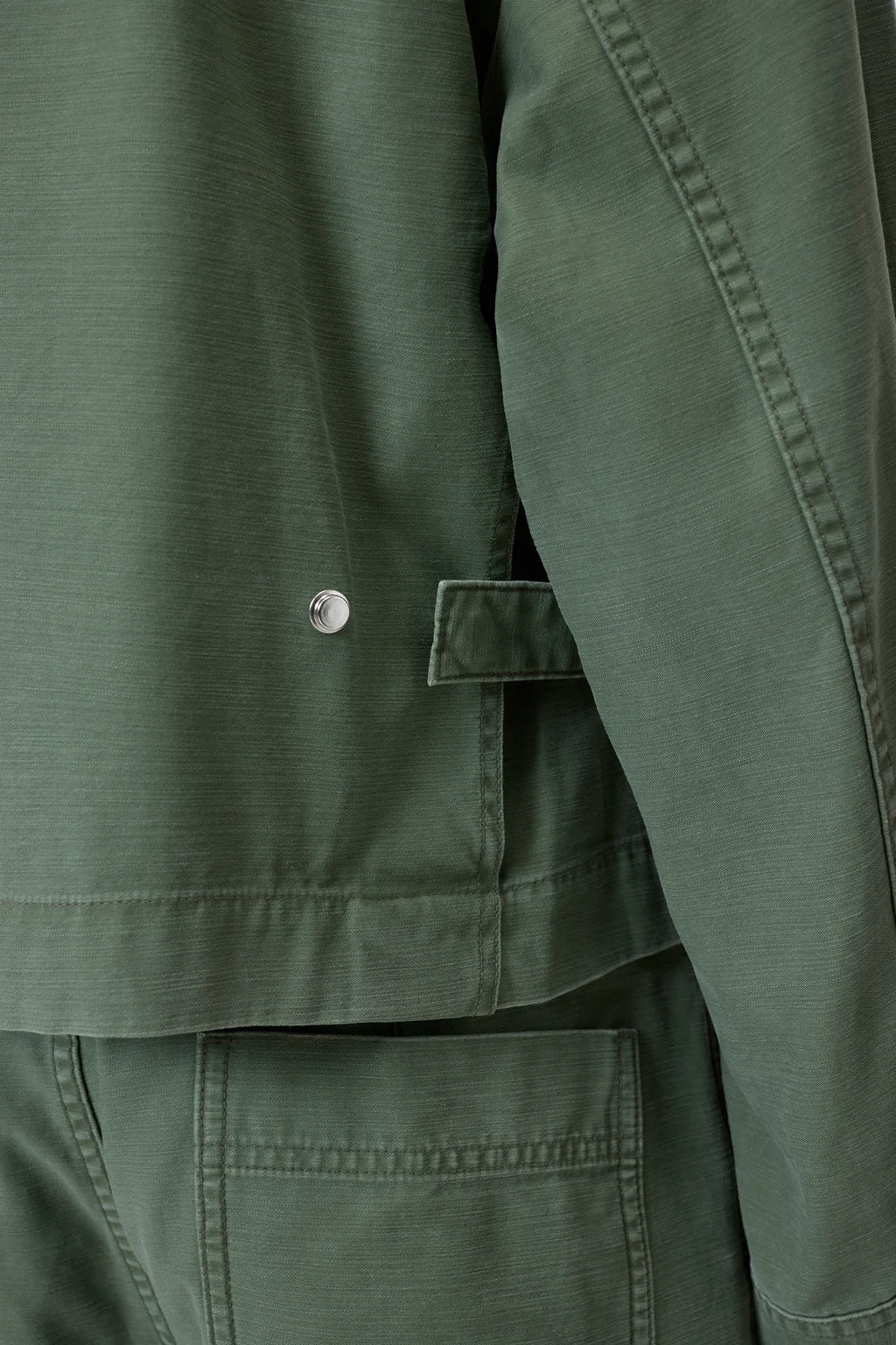 Closed Cotton Utility Jacket in Matcha Green