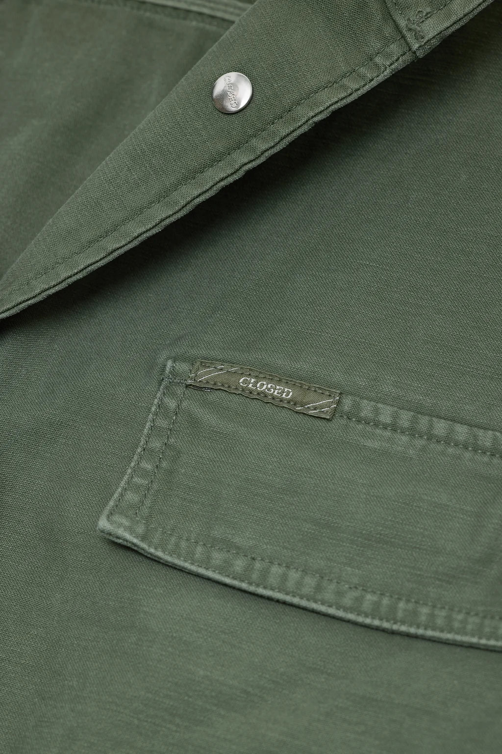 Closed Cotton Utility Jacket in Matcha Green