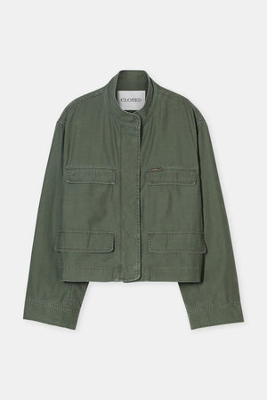 Closed Cotton Utility Jacket in Matcha Green