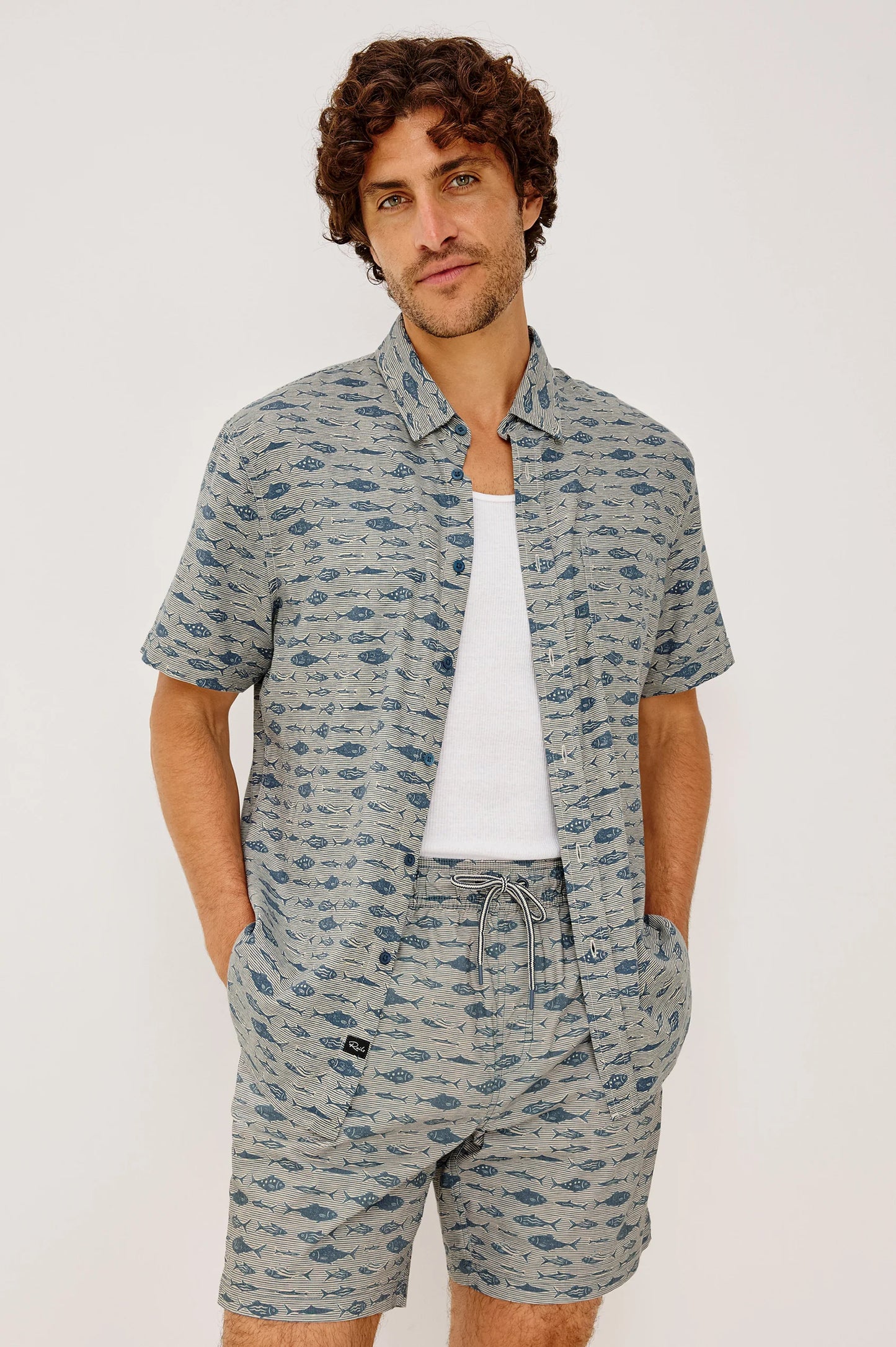Rails Carson Shirt in Vintage Aquarium Etch