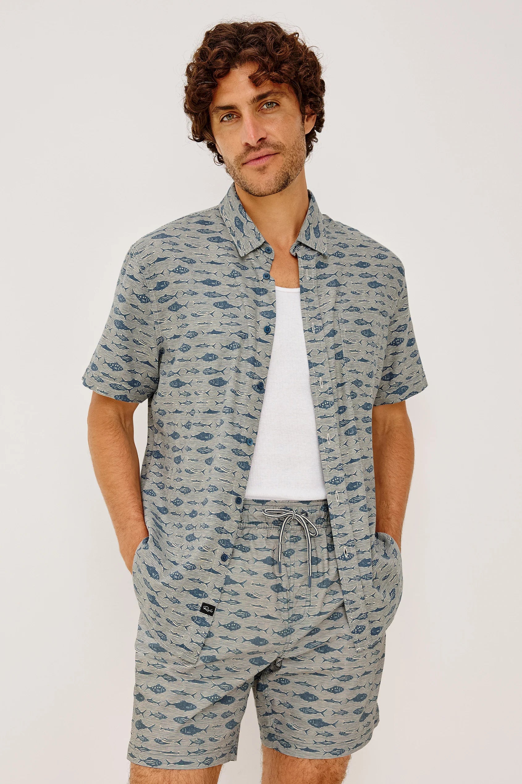 Rails Carson Shirt in Vintage Aquarium Etch