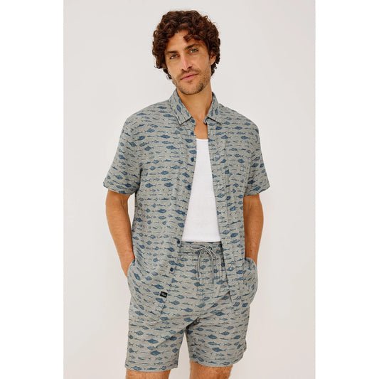 Rails Carson Shirt in Vintage Aquarium Etch