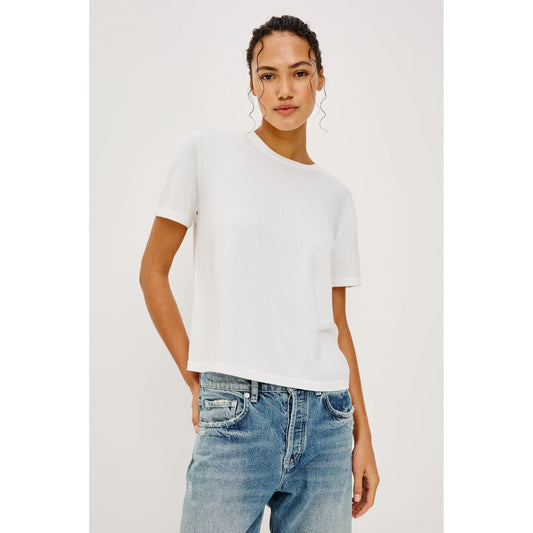 Rails Cotton Cashmere T-Shirt in White
