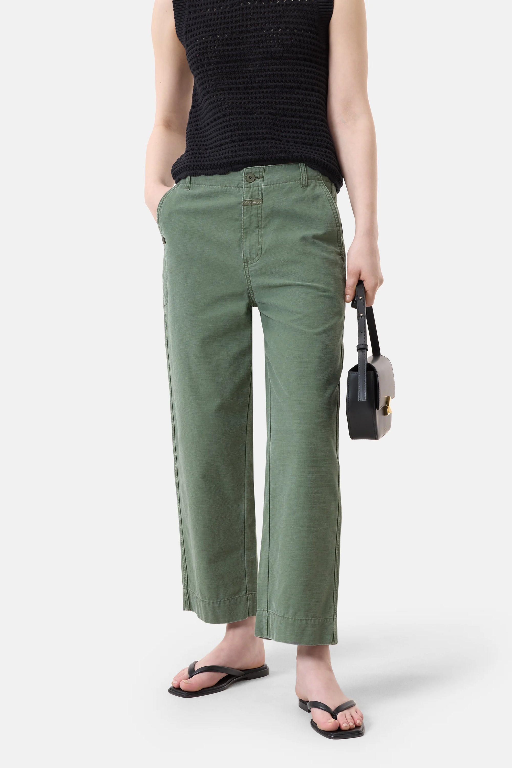 CLOSED Rovea Relaxed Pants in Matcha Green