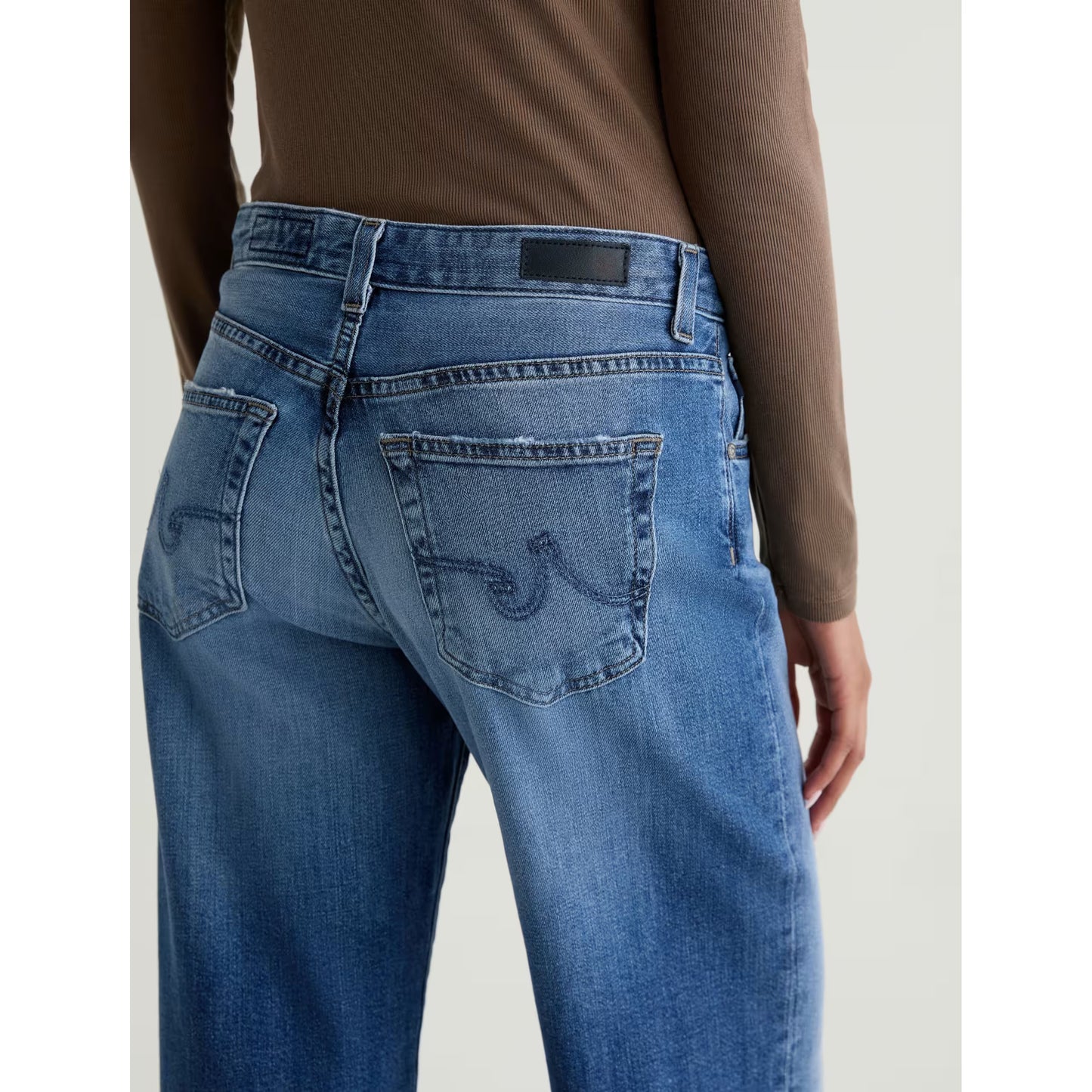 AG Jeans Adria Low Rise Wide Leg in Headline