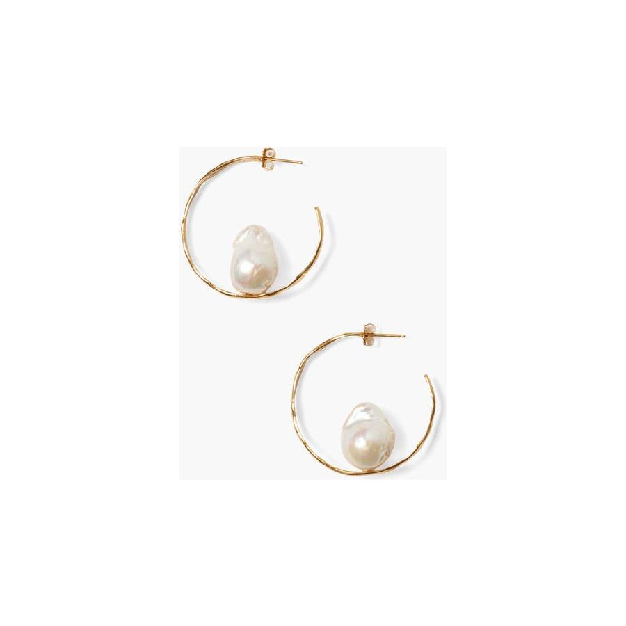 Chan Luu Selene Hoop Earrings Yellow Gold