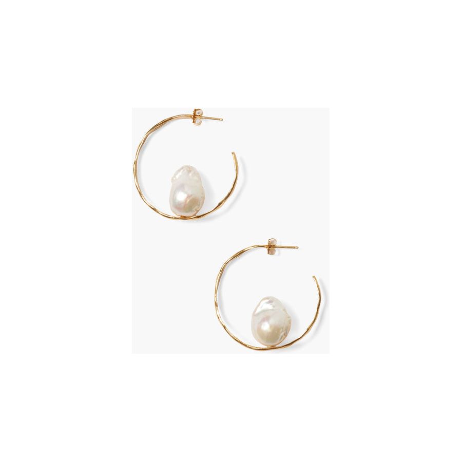 Chan Luu Selene Hoop Earrings Yellow Gold