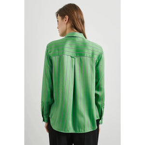 Rails Elias Shirt in Basil Stripe