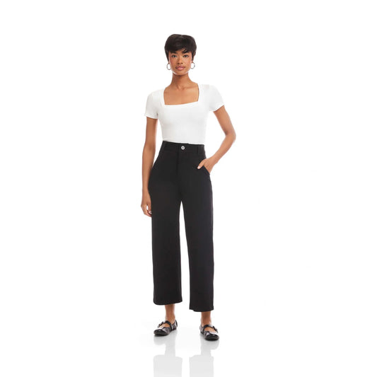 Fifteen Twenty Rylee Cropped Pants in Black