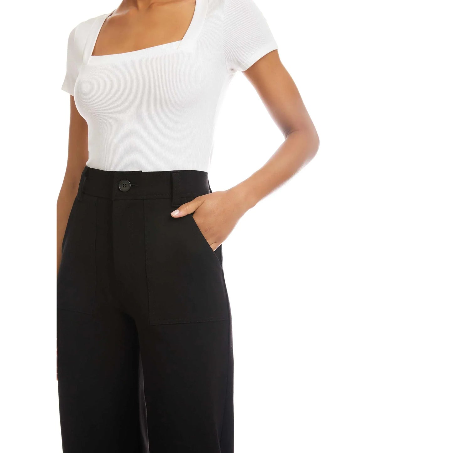 Fifteen Twenty Rylee Cropped Pants in Black
