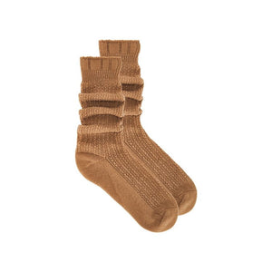 Free People Staple Slouch Socks in Camel