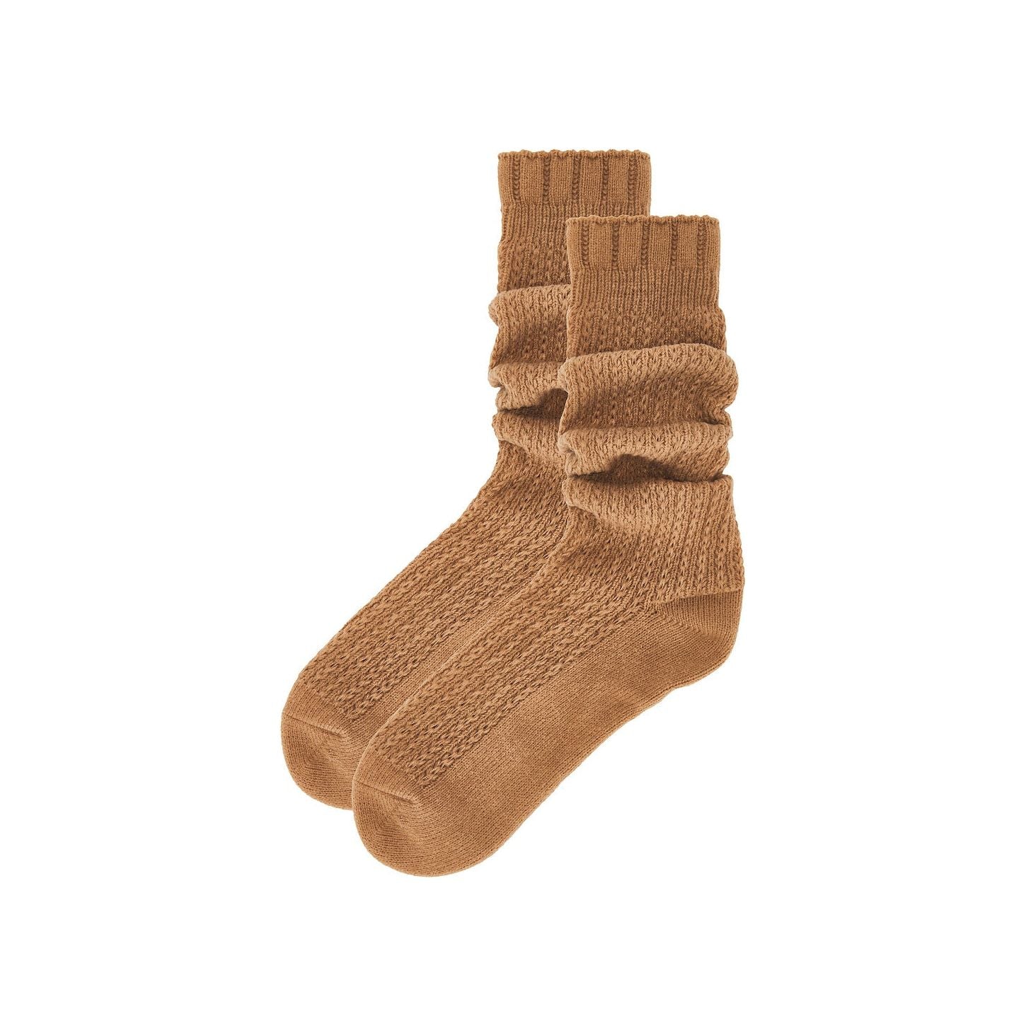 Free People Staple Slouch Socks in Camel