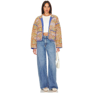 Free People Chloe Jacket in Candy Combo
