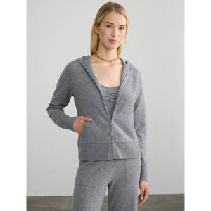 Margaret O'Leary Fitted Cashmere Hoodie In Derby