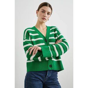 Rails Geneva Cardigan in Kelly Stripe