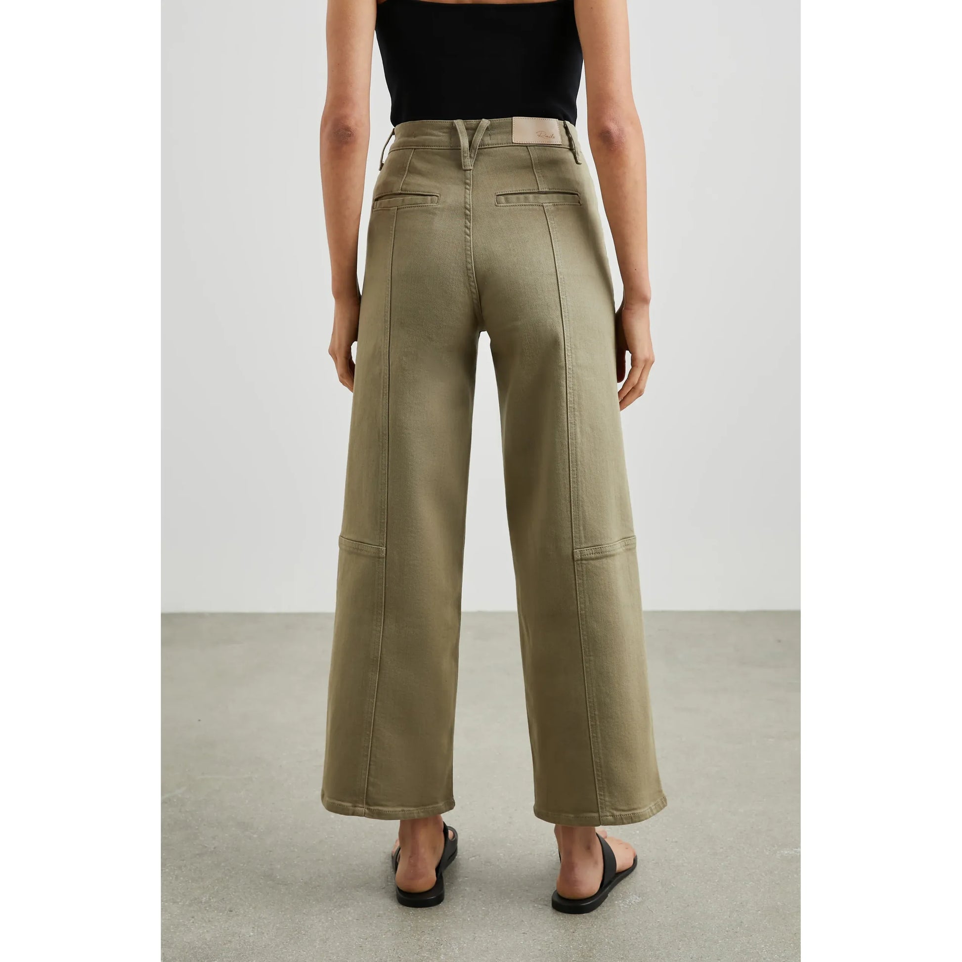 Rails Getty Crop Wide Leg in Washed Olive