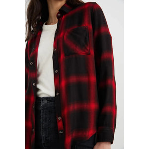 Rails Hunter Shirt in Diffused Cardinal Black