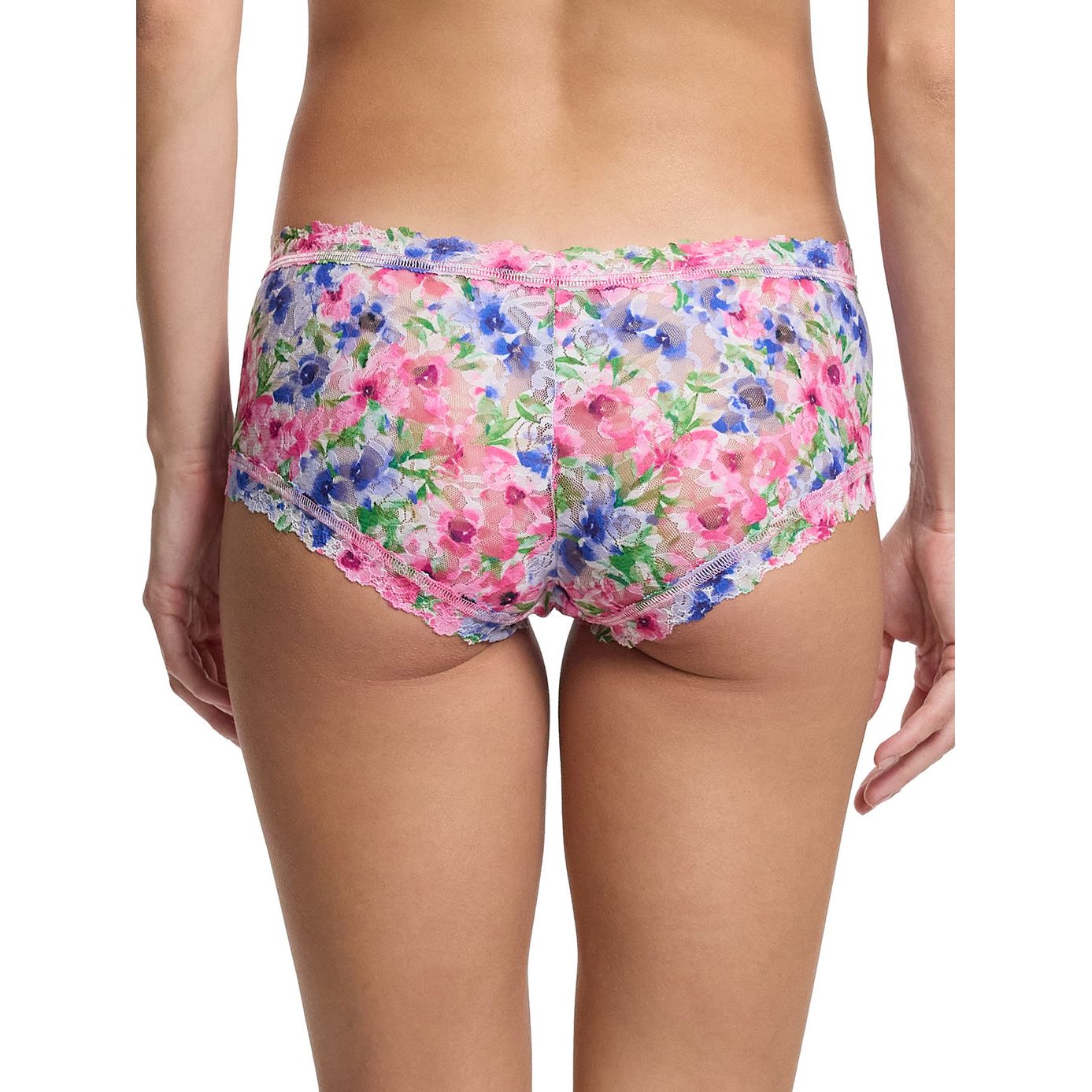 Hanky Panky Printed Signature Lace Boyshort in Paint And Pour