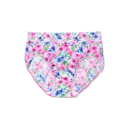 Hanky Panky Printed Signature Lace French Brief in Paint And Pour