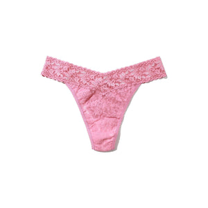 Hanky Panky Signature Lace Original Rise Thong in Tea Cake Pink