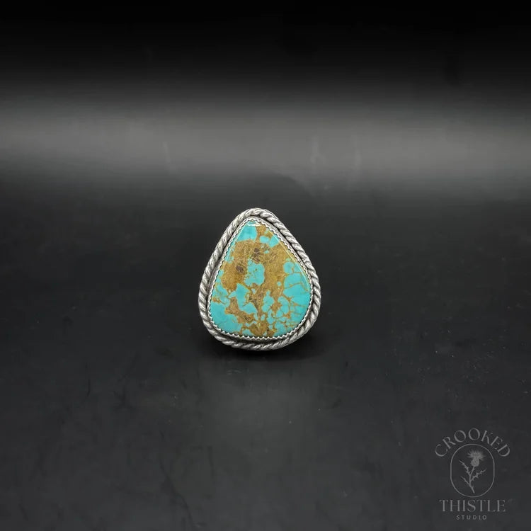 Crooked Thistle Tyrone Turquoise Ring - Size 8.5