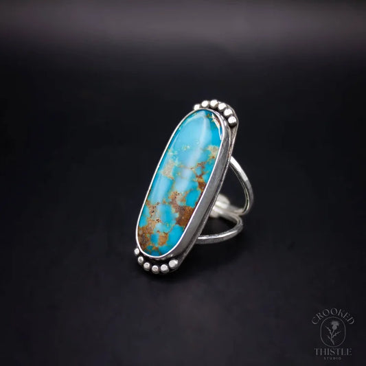 Crooked Thistle Vintage Turquoise Ring Size 7