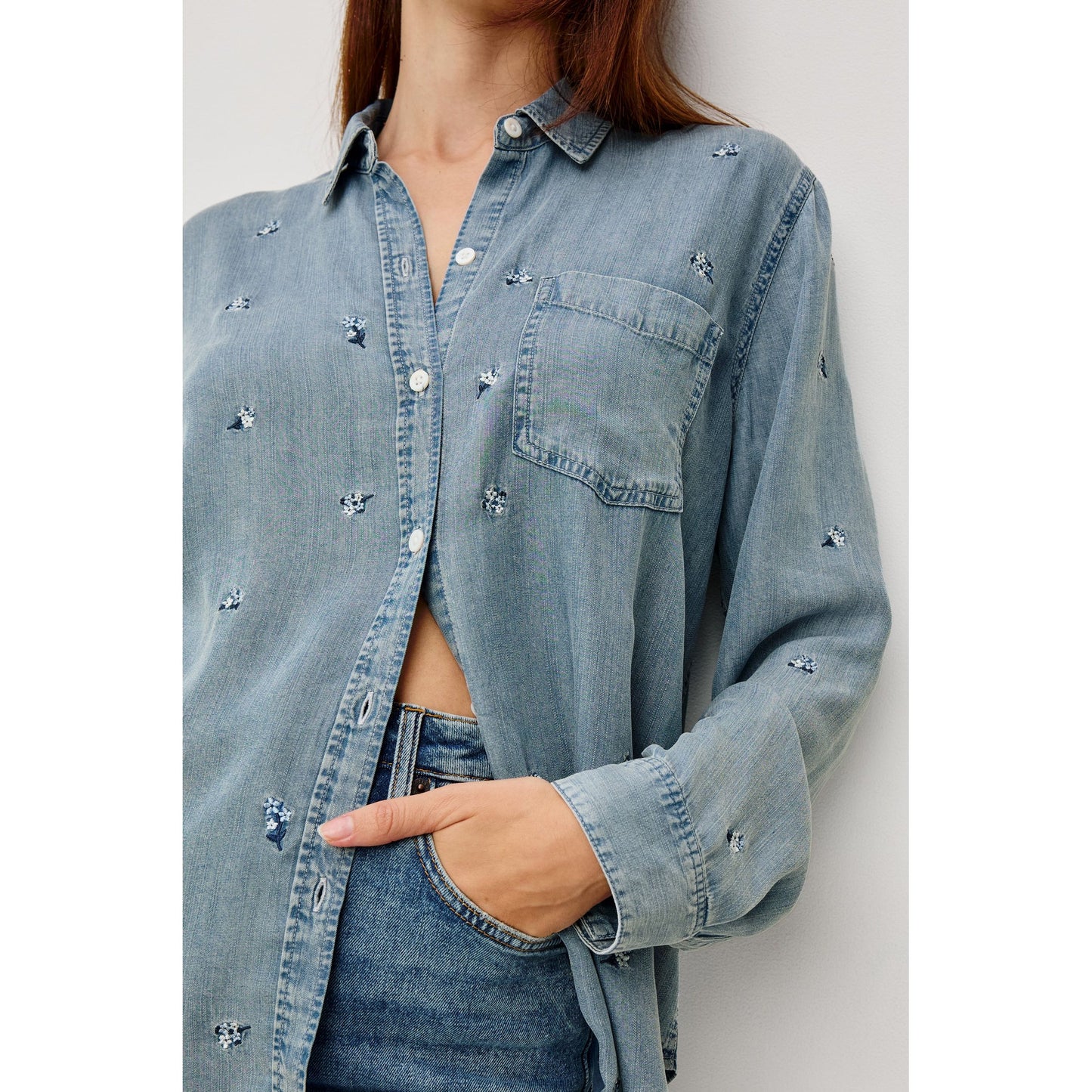 Rails Ingrid Shirt in Blue Blossoms 