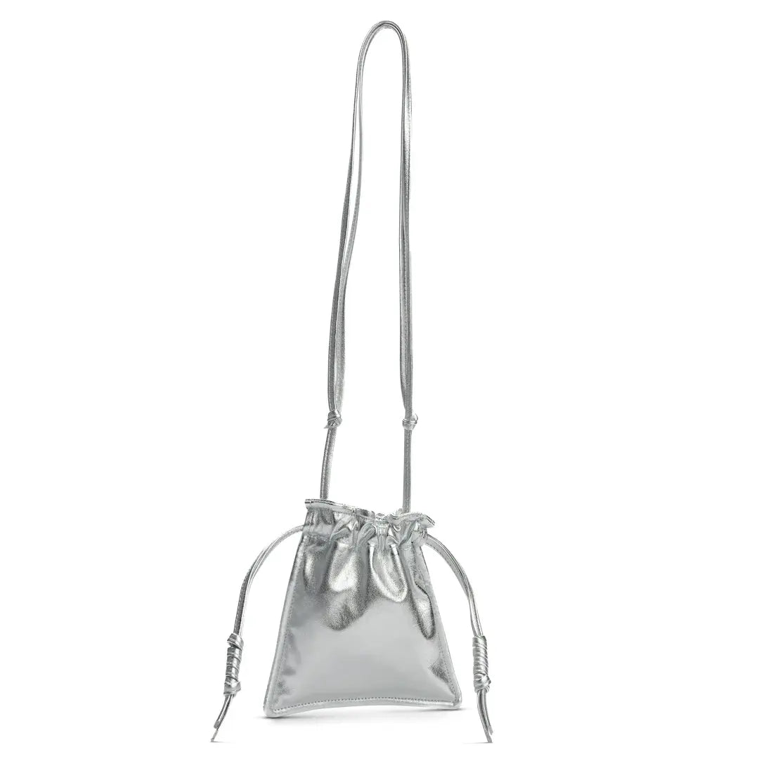 Lemiz Mini Bowie Handbag in Silver