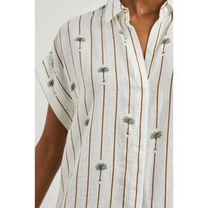 Rails Jamie Shirt in Stripe Palms