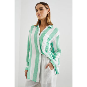 Rails Jaylin Shirt in Jade Stripe