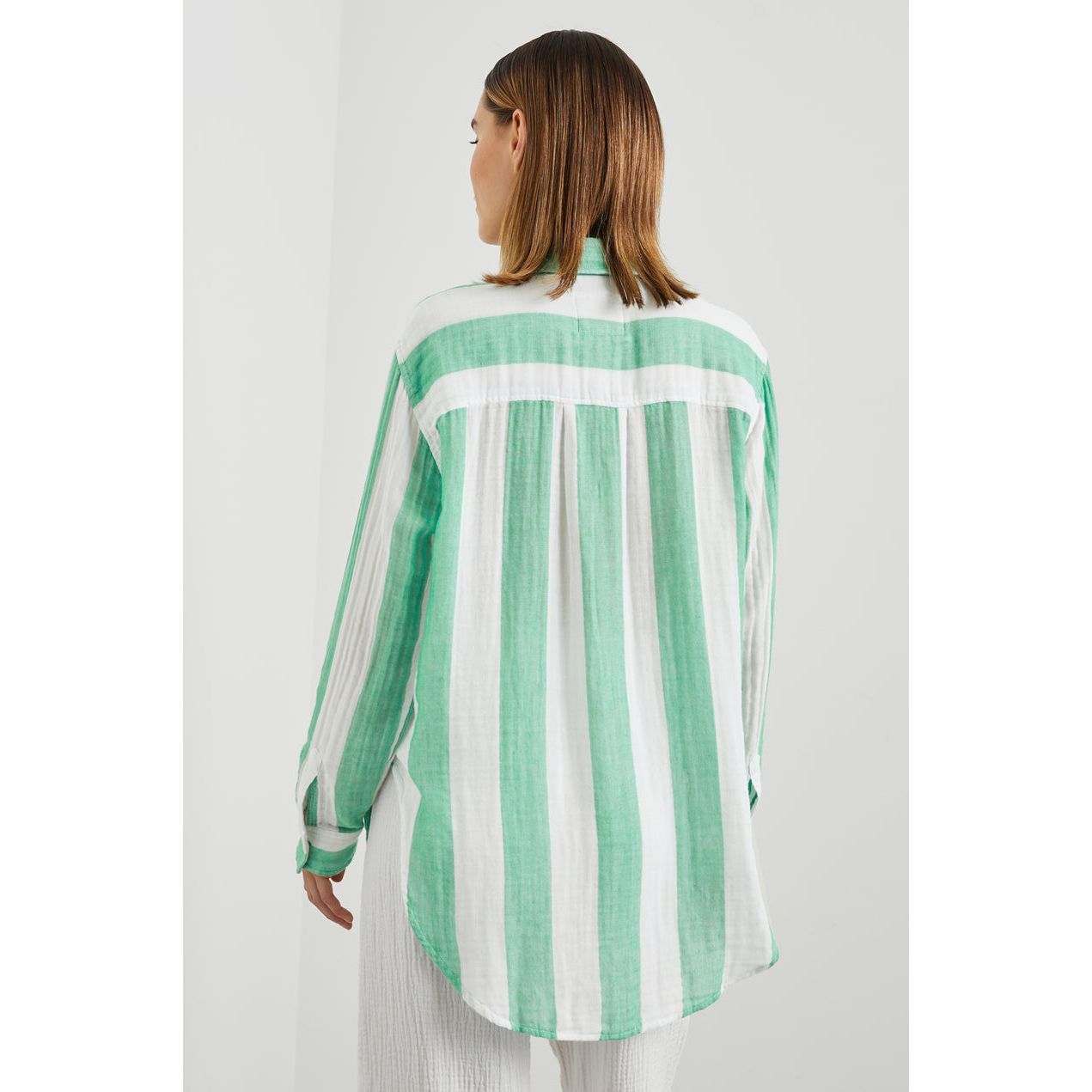 Rails Jaylin Shirt in Jade Stripe