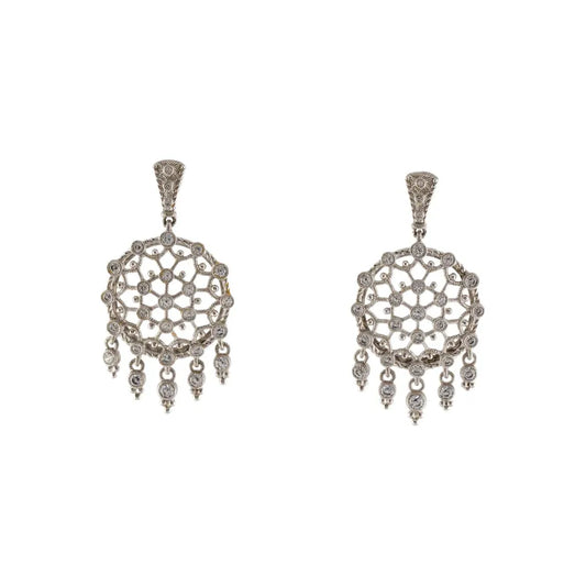 Judith Ripka Cubic Zirconia Chandelier Earrings