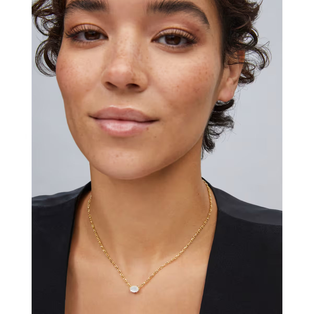 Kendra Scott Cailin Gold Pendant Necklace Ivory Mother of Pearl