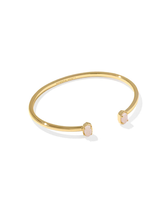 Kendra Scott Emilie Cuff Bracelet in Gold Iridescent Drusy