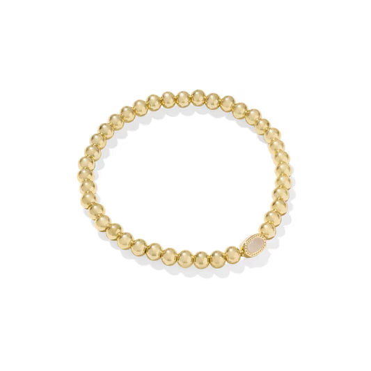 Kendra Scott Mini Elaina Gold Stretch Bracelet Iridescent Drusy