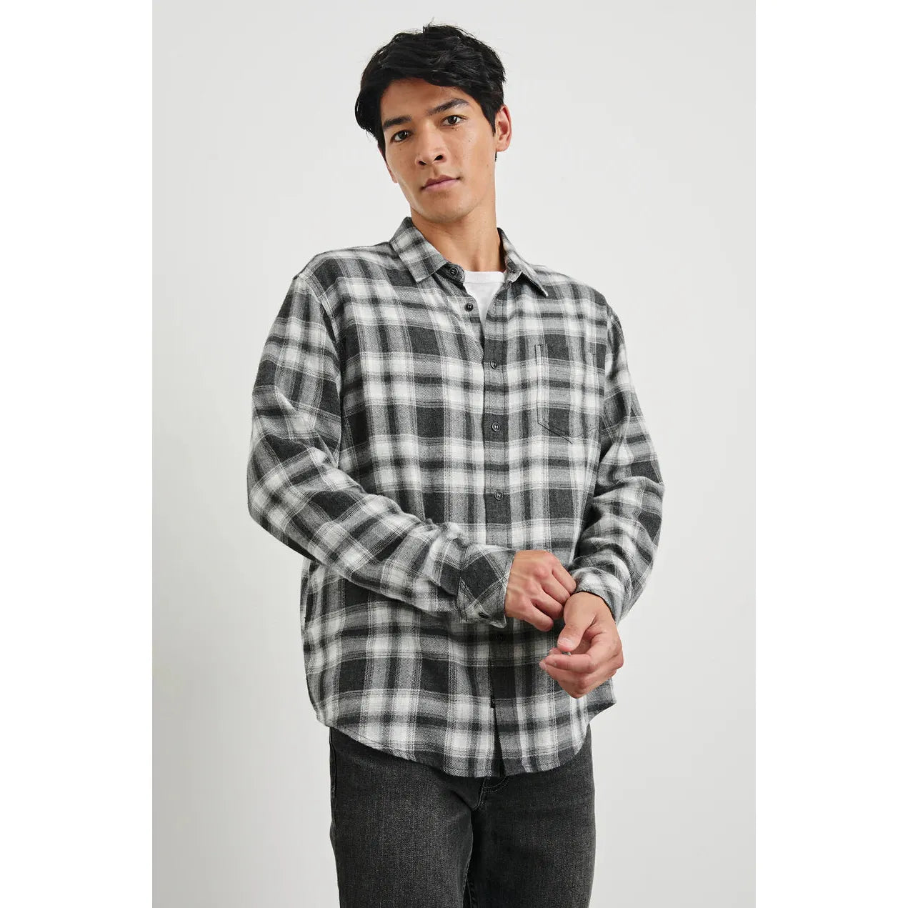 Rails Lennox Shirt in Black Oak Haze