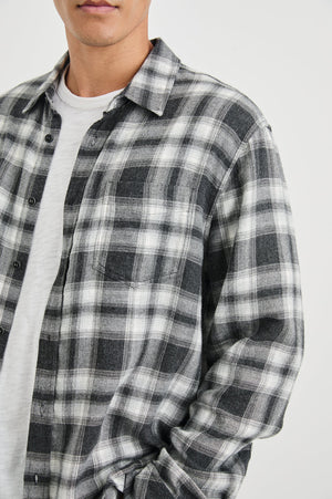 Rails Lennox Shirt in Black Oak Haze