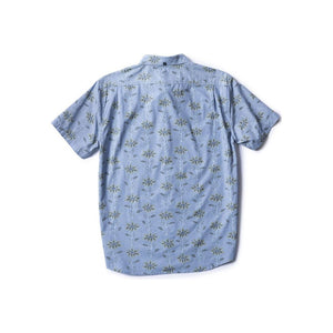 VISSLA Da Vineyard Eco Short Sleeve Shirt in Faded Denim