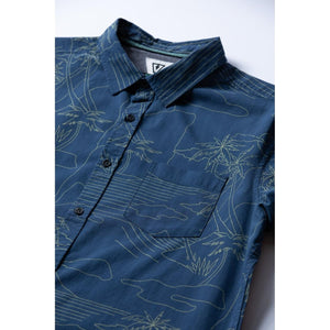 VISSLA Cliffs Eco SS Shirt in Naval