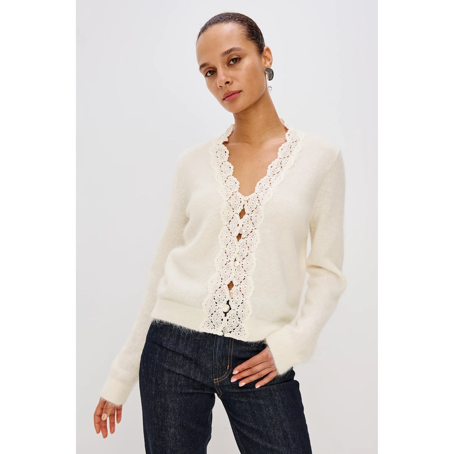 Rails Mer Cardigan in Ivory