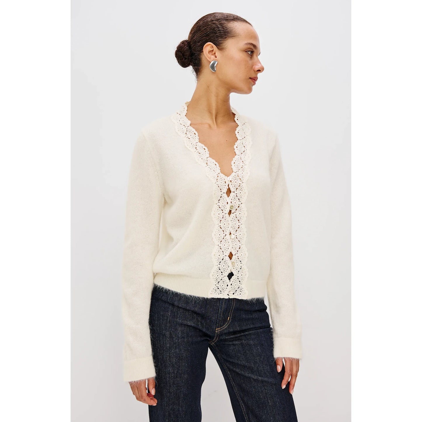 Rails Mer Cardigan in Ivory