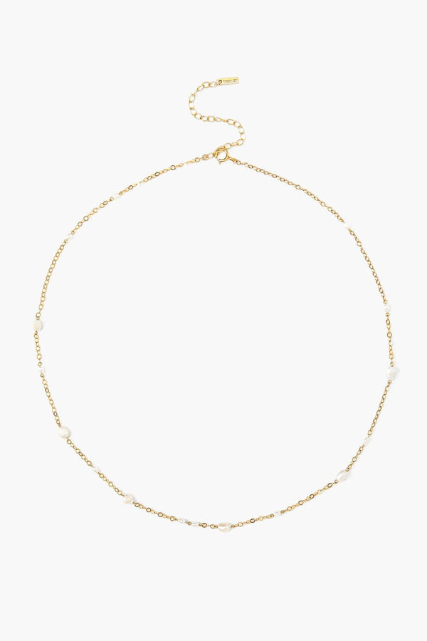 Chan Luu Free-Form Pearl Necklace White